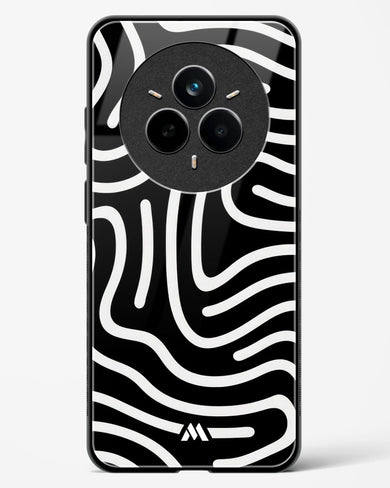 Monochrome Maze Glass Case Phone Cover (Realme)