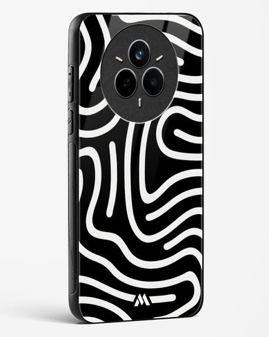 Monochrome Maze Glass Case Phone Cover (Realme)
