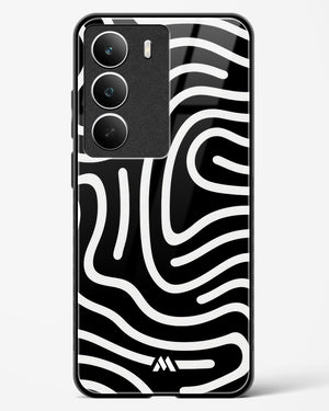 Monochrome Maze Glass Case Phone Cover (Realme)