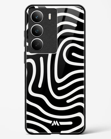 Monochrome Maze Glass Case Phone Cover (Realme)
