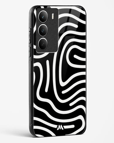 Monochrome Maze Glass Case Phone Cover (Realme)