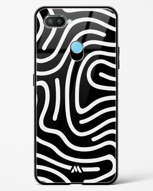 Monochrome Maze Glass Case Phone Cover-(Realme)