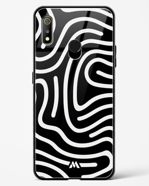 Monochrome Maze Glass Case Phone Cover-(Realme)