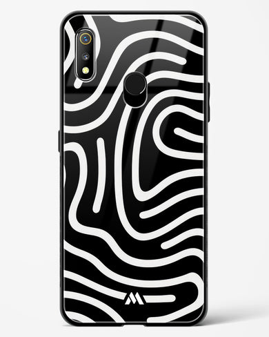 Monochrome Maze Glass Case Phone Cover (Realme)