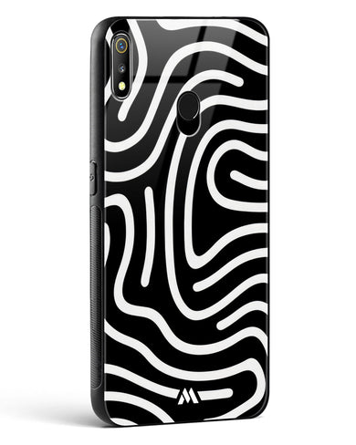 Monochrome Maze Glass Case Phone Cover (Realme)