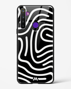 Monochrome Maze Glass Case Phone Cover (Realme)