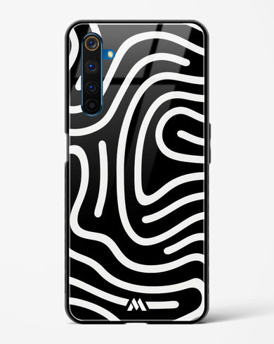 Monochrome Maze Glass Case Phone Cover (Realme)