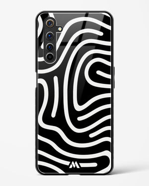 Monochrome Maze Glass Case Phone Cover-(Realme)