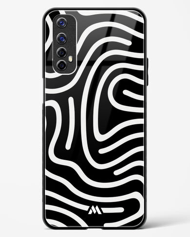 Monochrome Maze Glass Case Phone Cover-(Realme)