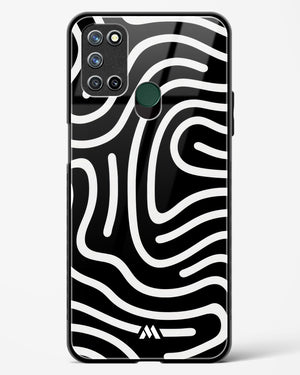 Monochrome Maze Glass Case Phone Cover (Realme)
