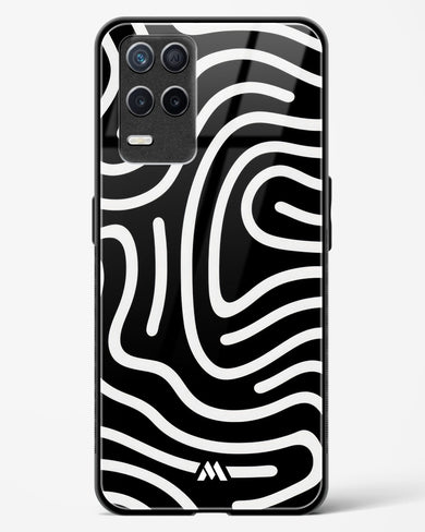 Monochrome Maze Glass Case Phone Cover-(Realme)