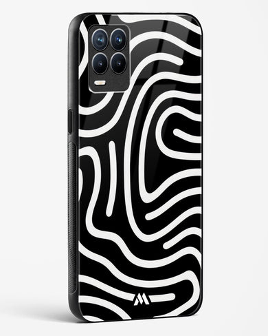 Monochrome Maze Glass Case Phone Cover-(Realme)