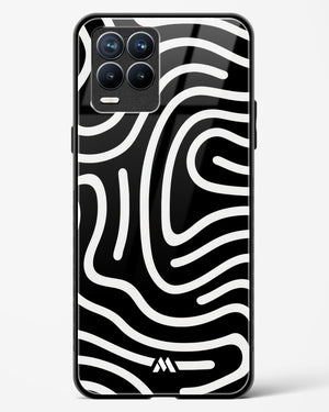 Monochrome Maze Glass Case Phone Cover (Realme)