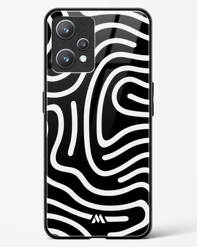 Monochrome Maze Glass Case Phone Cover (Realme)