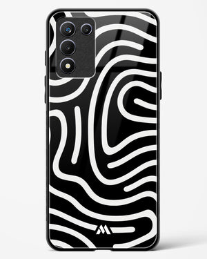 Monochrome Maze Glass Case Phone Cover (Realme)