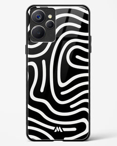 Monochrome Maze Glass Case Phone Cover (Realme)
