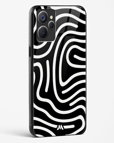 Monochrome Maze Glass Case Phone Cover-(Realme)