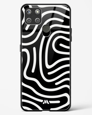 Monochrome Maze Glass Case Phone Cover-(Realme)