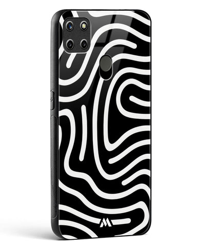 Monochrome Maze Glass Case Phone Cover-(Realme)