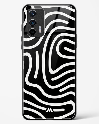 Monochrome Maze Glass Case Phone Cover (Realme)