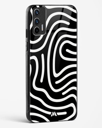 Monochrome Maze Glass Case Phone Cover (Realme)