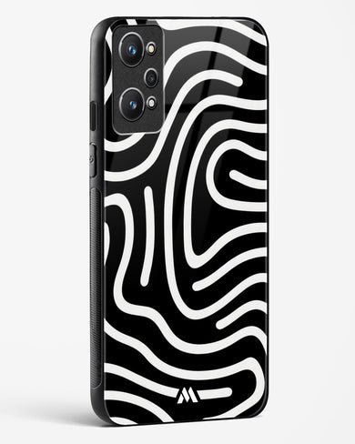 Monochrome Maze Glass Case Phone Cover-(Realme)