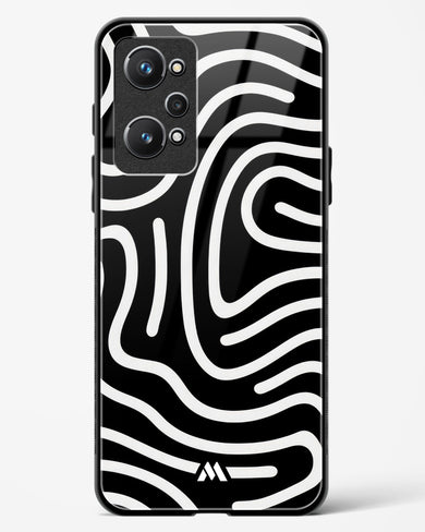 Monochrome Maze Glass Case Phone Cover (Realme)
