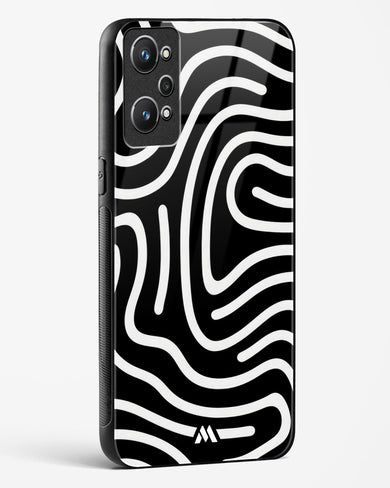Monochrome Maze Glass Case Phone Cover (Realme)