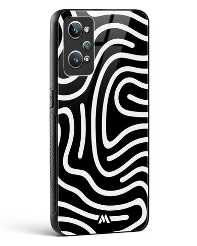 Monochrome Maze Glass Case Phone Cover (Realme)