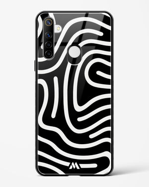 Monochrome Maze Glass Case Phone Cover (Realme)
