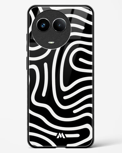 Monochrome Maze Glass Case Phone Cover (Realme)