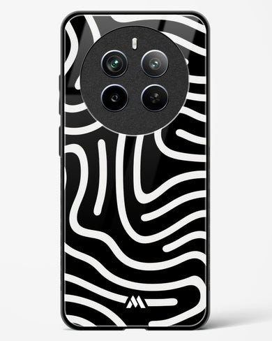 Monochrome Maze Glass Case Phone Cover (Realme)