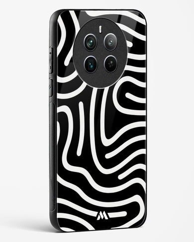 Monochrome Maze Glass Case Phone Cover (Realme)