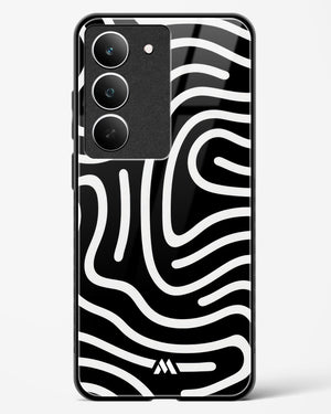 Monochrome Maze Glass Case Phone Cover (Realme)