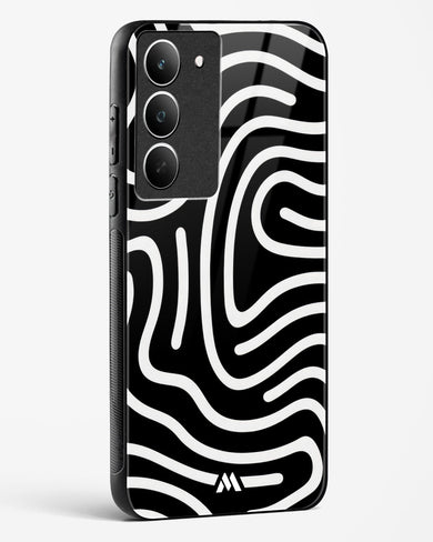 Monochrome Maze Glass Case Phone Cover (Realme)