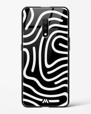 Monochrome Maze Glass Case Phone Cover (Realme)