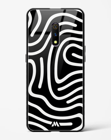 Monochrome Maze Glass Case Phone Cover-(Realme)