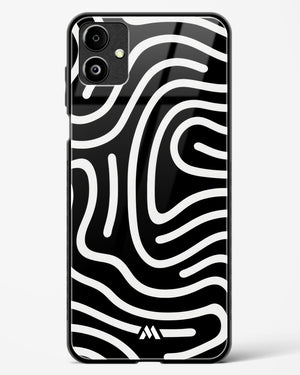 Monochrome Maze Glass Case Phone Cover (Samsung)