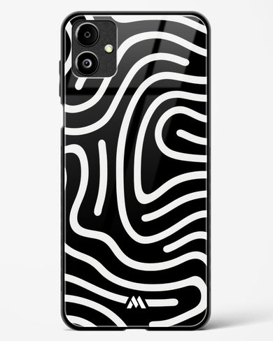 Monochrome Maze Glass Case Phone Cover (Samsung)