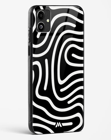 Monochrome Maze Glass Case Phone Cover (Samsung)