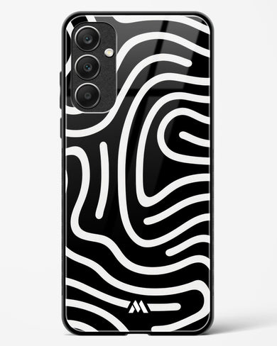 Monochrome Maze Glass Case Phone Cover (Samsung)