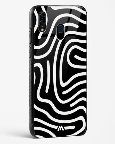 Monochrome Maze Glass Case Phone Cover (Samsung)