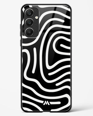 Monochrome Maze Glass Case Phone Cover (Samsung)