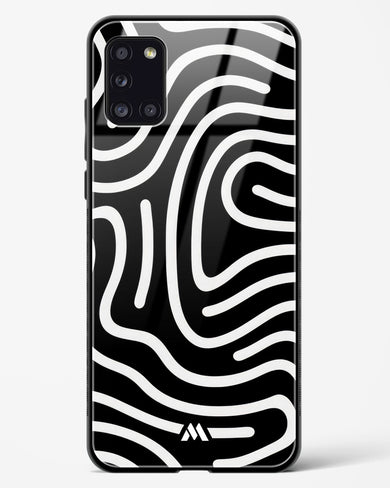 Monochrome Maze Glass Case Phone Cover (Samsung)