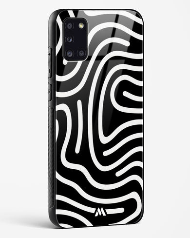 Monochrome Maze Glass Case Phone Cover (Samsung)