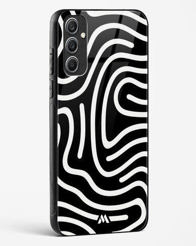 Monochrome Maze Glass Case Phone Cover (Samsung)