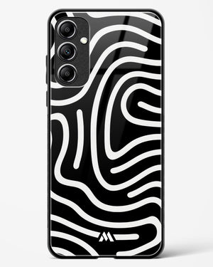 Monochrome Maze Glass Case Phone Cover (Samsung)