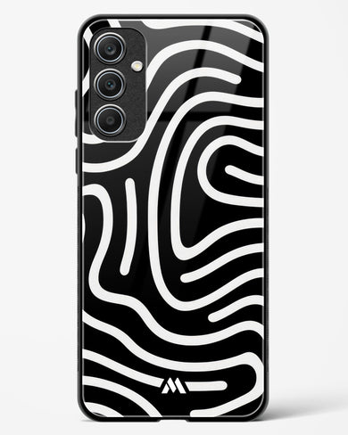 Monochrome Maze Glass Case Phone Cover (Samsung)