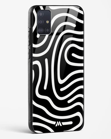 Monochrome Maze Glass Case Phone Cover (Samsung)