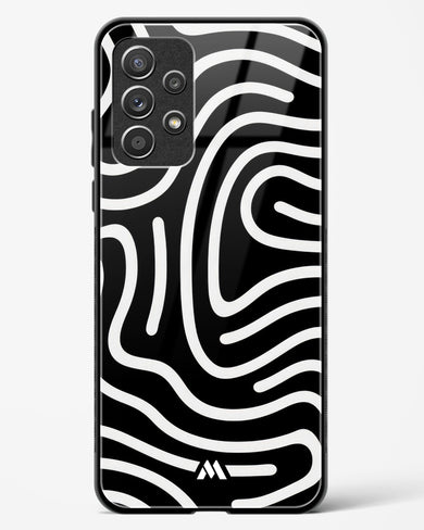 Monochrome Maze Glass Case Phone Cover (Samsung)
